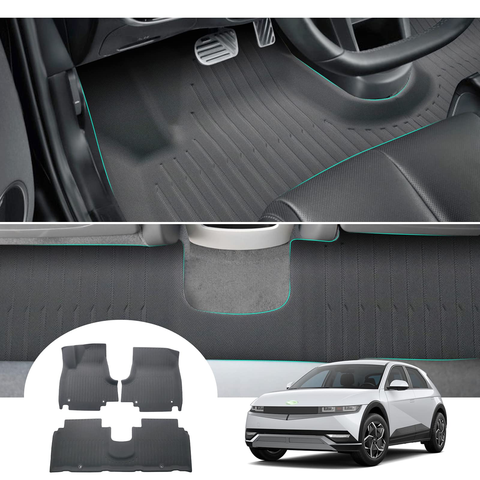 BAFIRE 3D Floor Mats Custom For Volkswagen ID.4 XPE&TPR Upgrade Floor Liner  All Weather Non-Slip Carpet TPE Trunk Mat ID.3 ID.6 - AliExpress