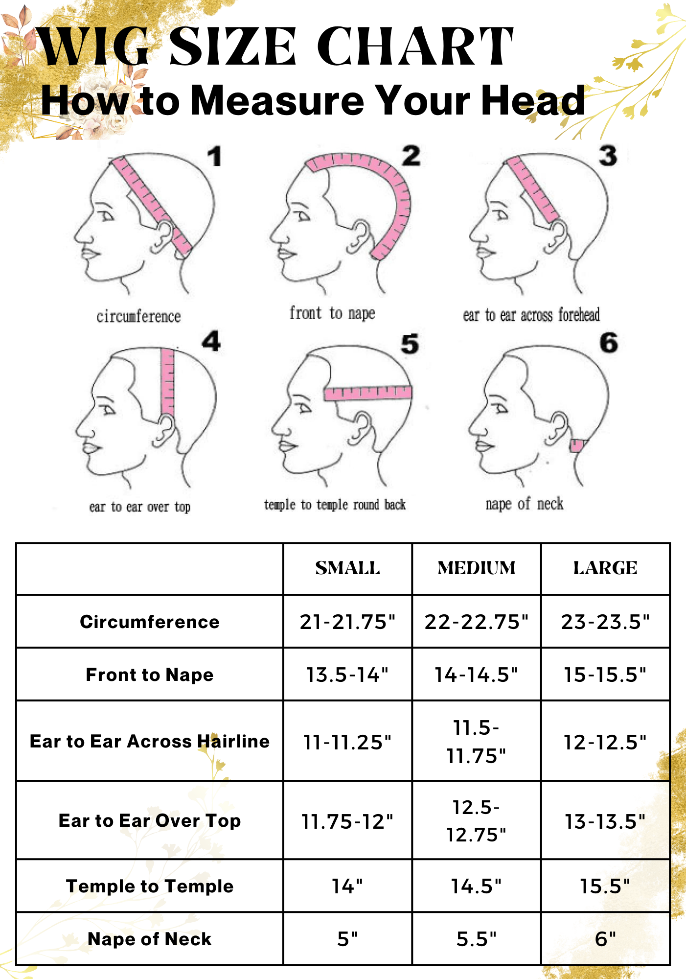 HOW TO MEASURE YOUR HEAD FOR A WIG