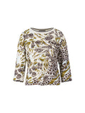 Marc Cain Sweater with abstract leopard print