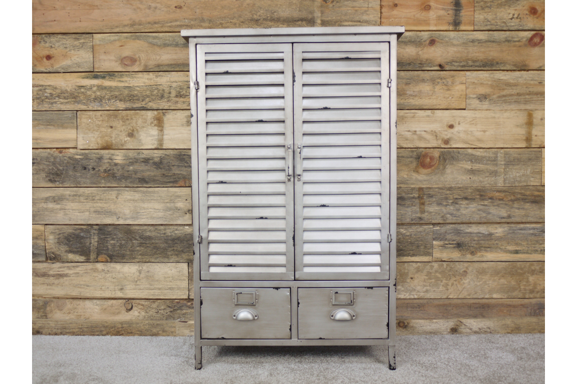 Metal Louvre Style Industrial Cabinet House Proud Online