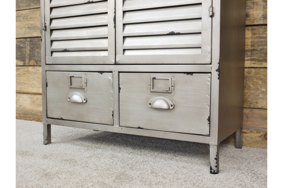 Metal Louvre Style Industrial Cabinet House Proud Online