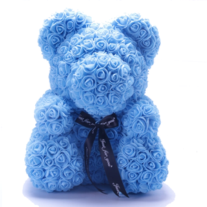 flower teddy bear with free gift box