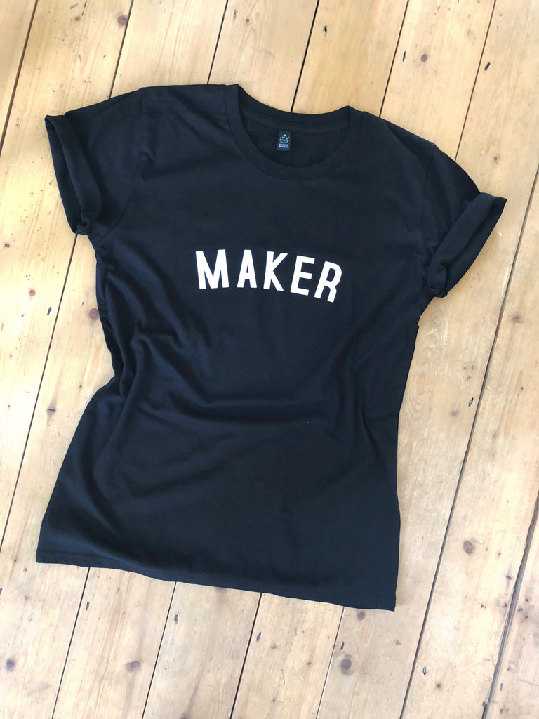Maker T Shirt Womens 100 Organic Fairtrade Cotton Stitchers Tees