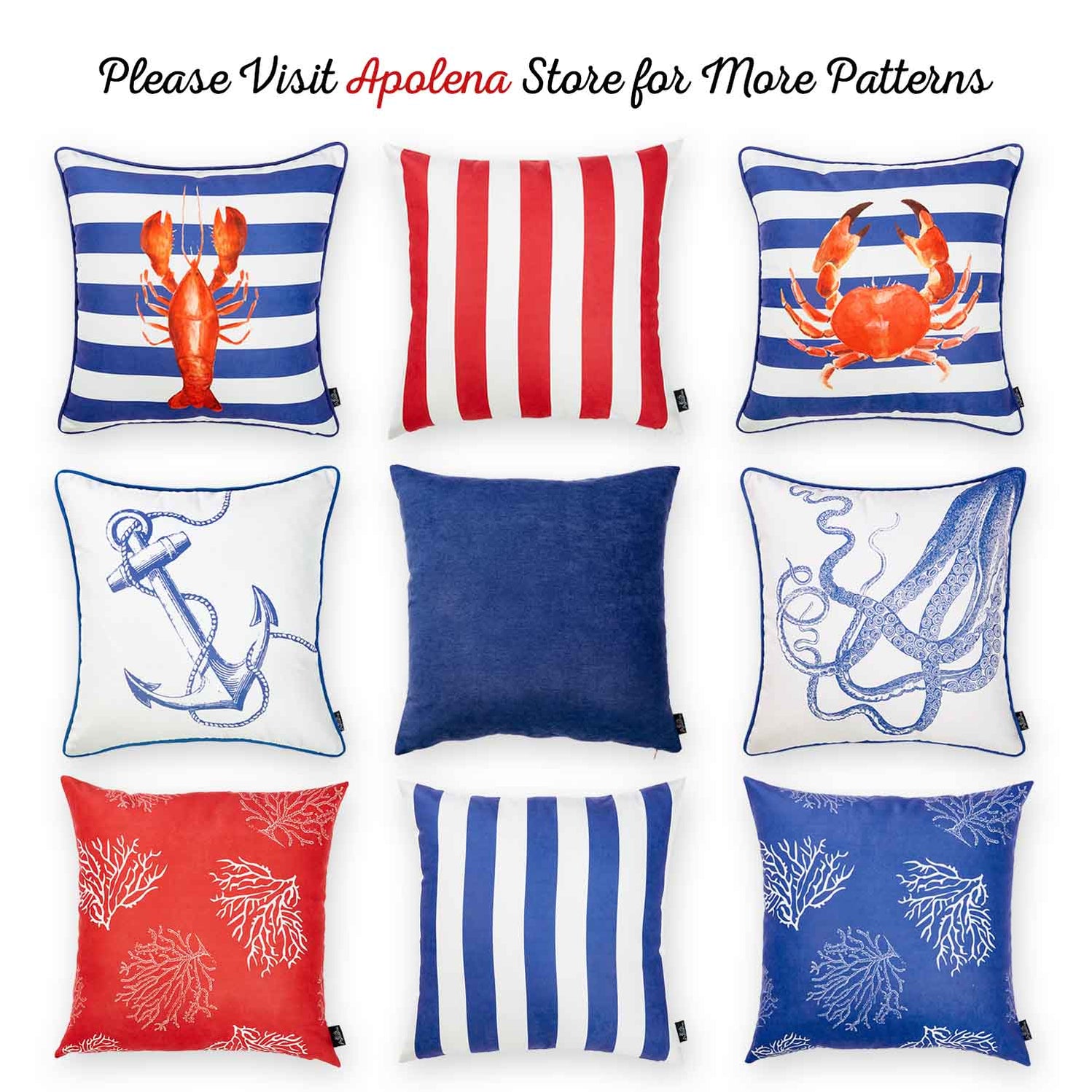 Nautica Octopus Throw Pillow Cover Set 18