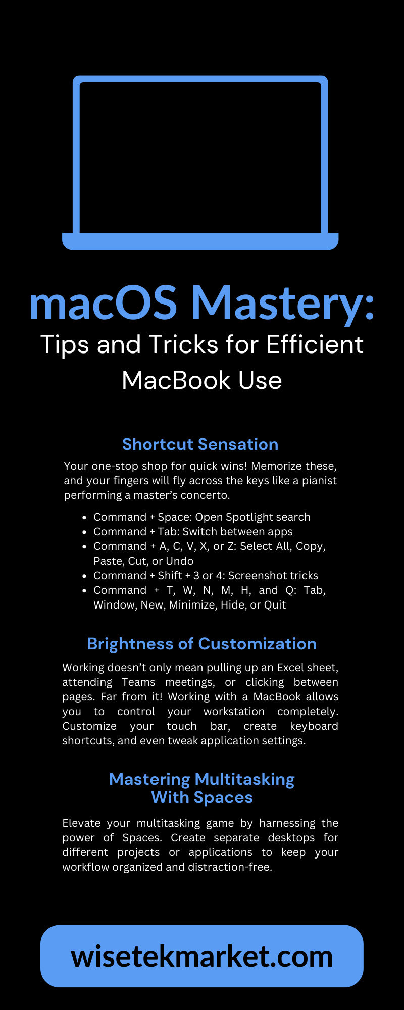macOS Mastery: Tips and Tricks for Efficient MacBook Use