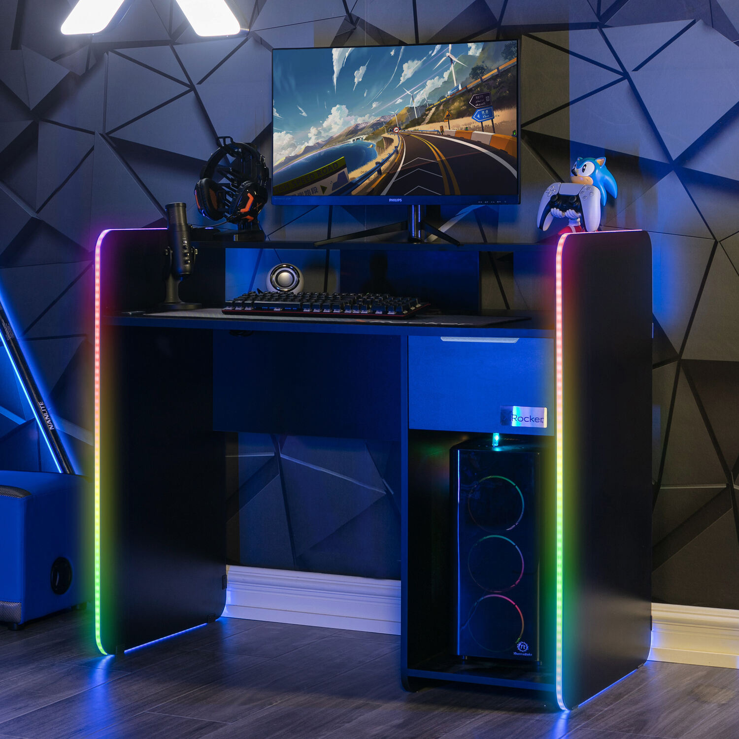 RGB Gaming Desk - The Wood Whisperer