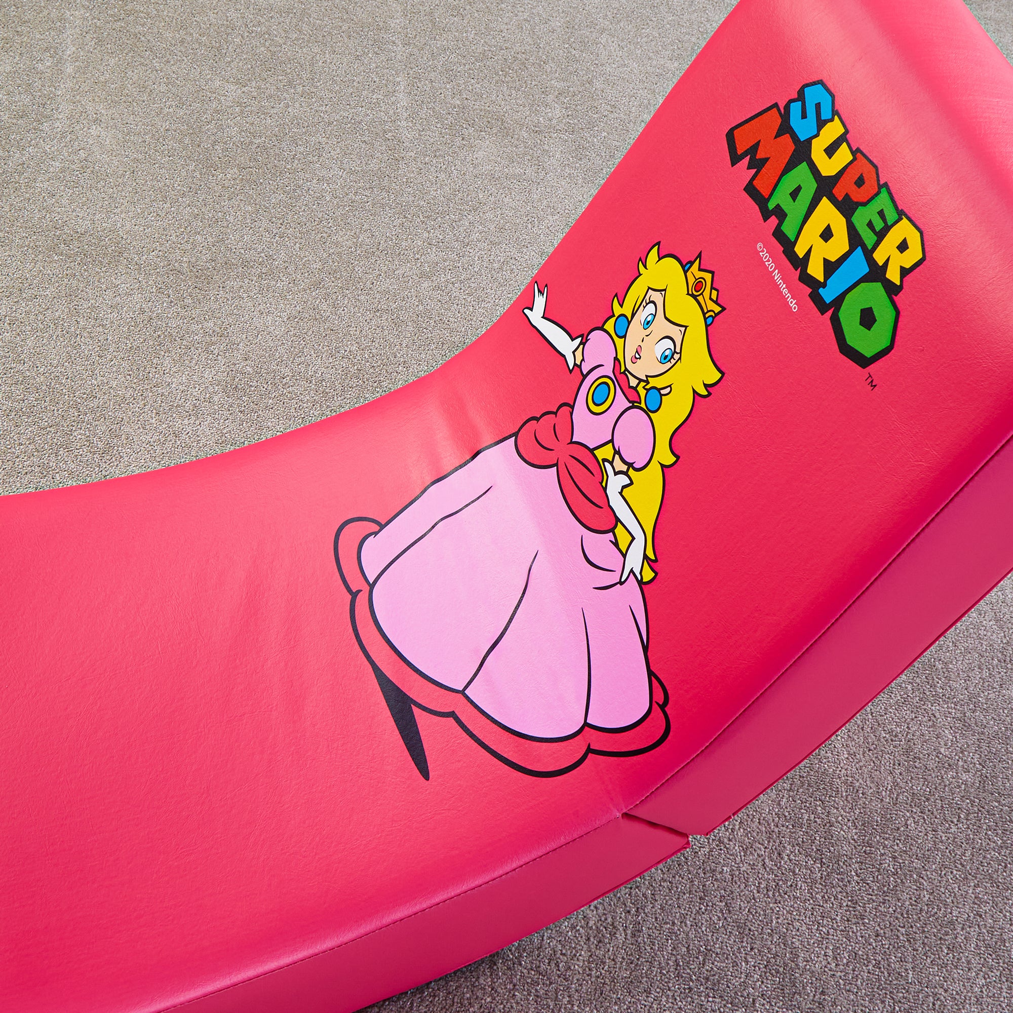  X Rocker Super Mario Peach - Silla de suelo para videojuegos,  edición oficial All-Star coleccionable de Nintendo, piel sintética,  plegable, 33.46 x 16.14 x 25.59 pulgadas, rosa melocotón princesa : Hogar y  Cocina