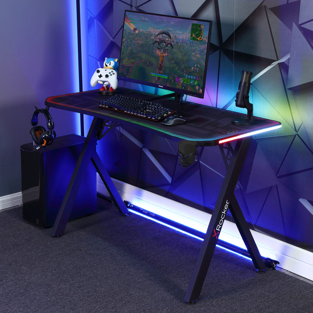 X Rocker LED Gaming Desk
