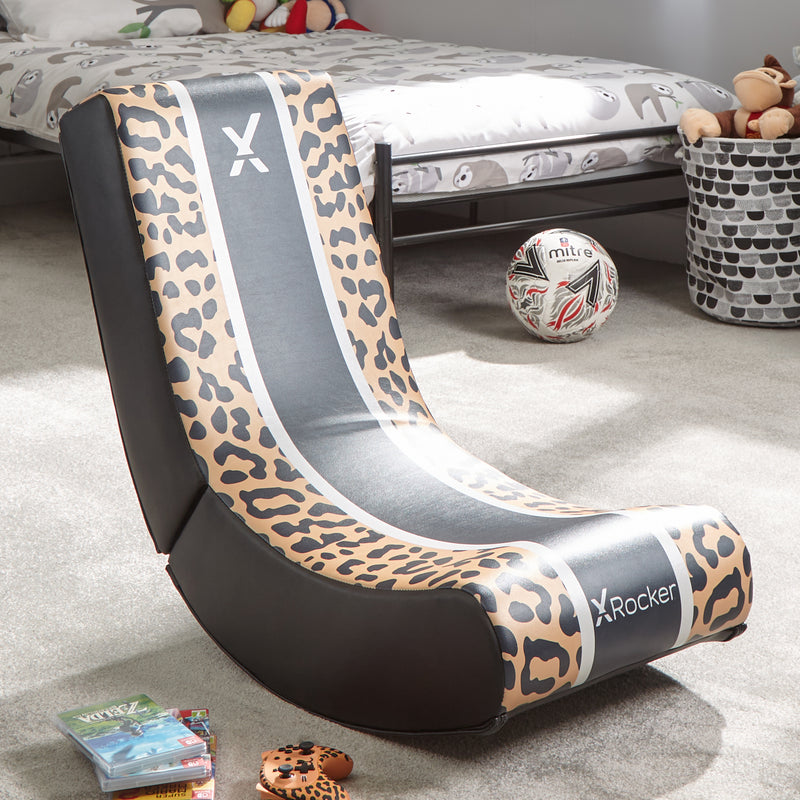 X Rocker Video Rocker Folding Gaming Chair Animal Leopard Edition 5 X Rocker Uk