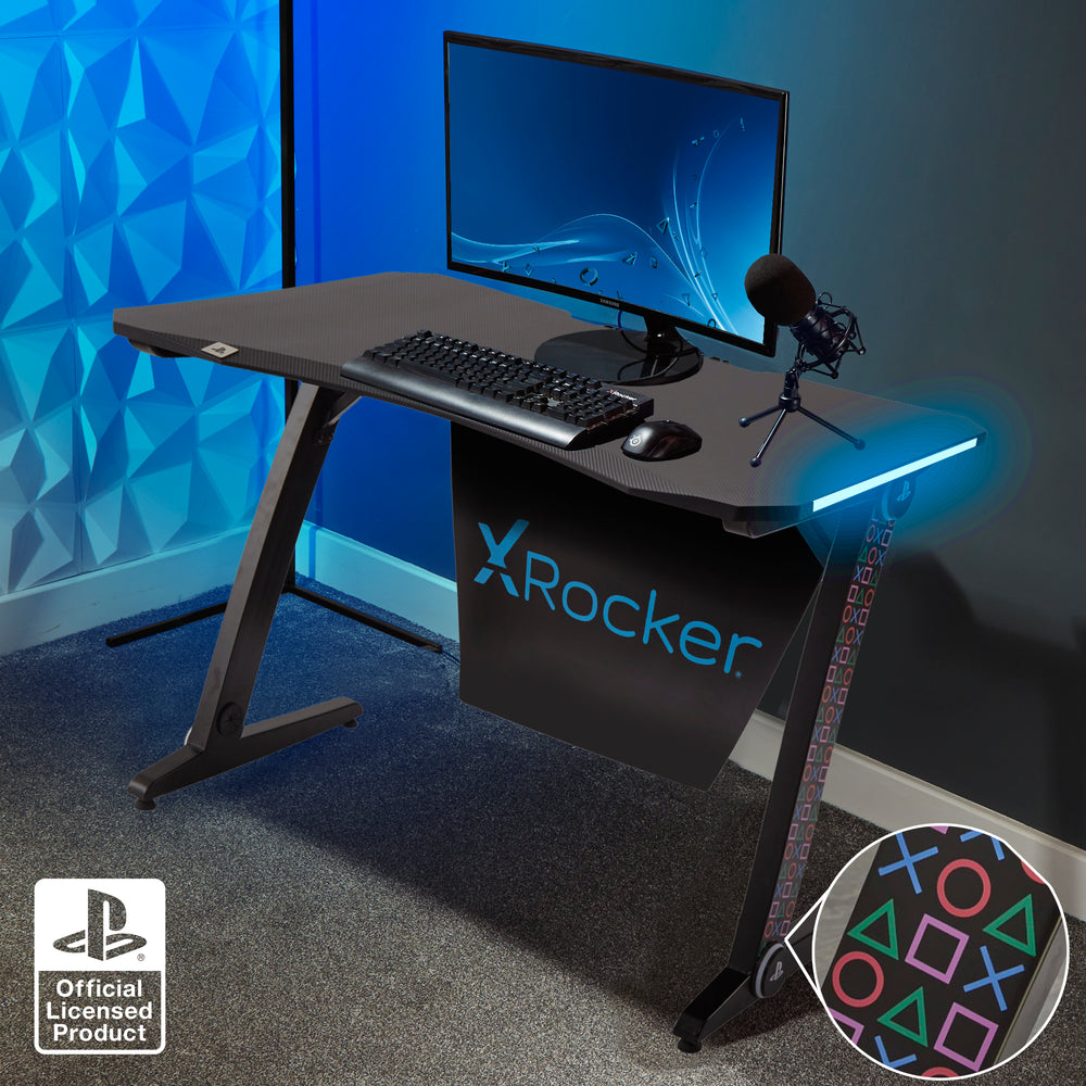 Official PlayStation® Borealis Gaming Desk with LED's
