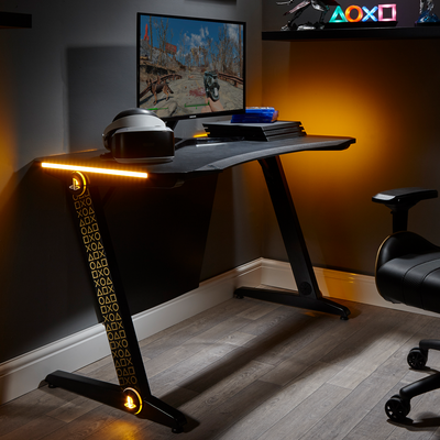 X Rocker Uk Gaming Desks Light Up Rgb For Pc Ps4 Xbox