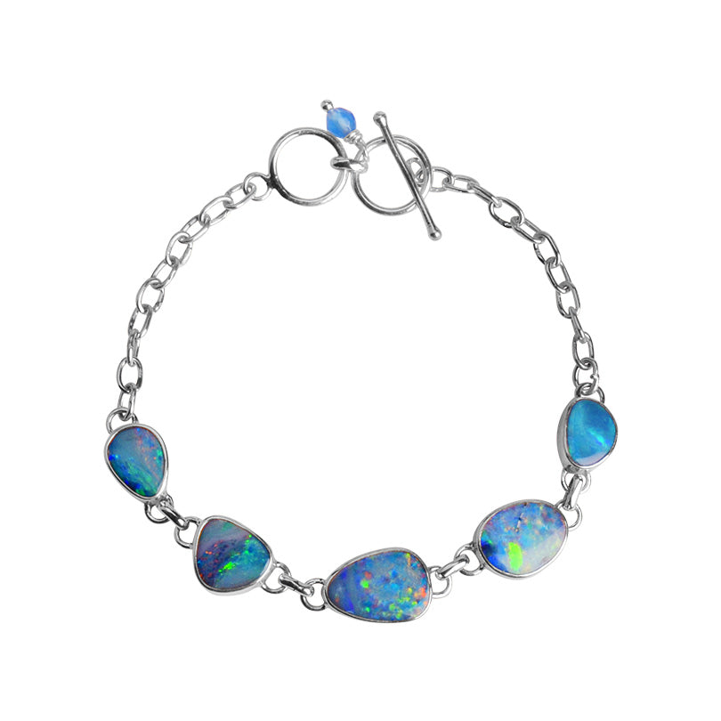 velstand Redaktør firkant Stunning Australian Blue Opal with Sparkling Inclusions Sterling Silve –  JTYDS