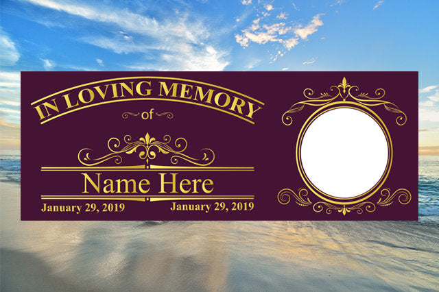 Funeral Banner Personalized Photo Banner Sign In Loving Memory of Idea