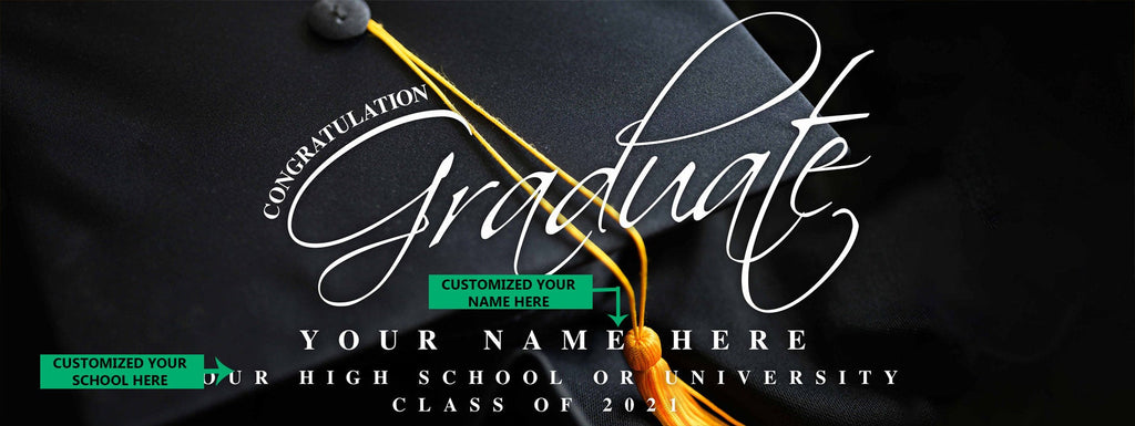 Class of 2022 Graduation Banner, Personalized Graduation Banner, Congrats Graduation Banner, Outdoor Banner for Graduation Sign 5x12" 189.99 freeshipping - GraphixPlace