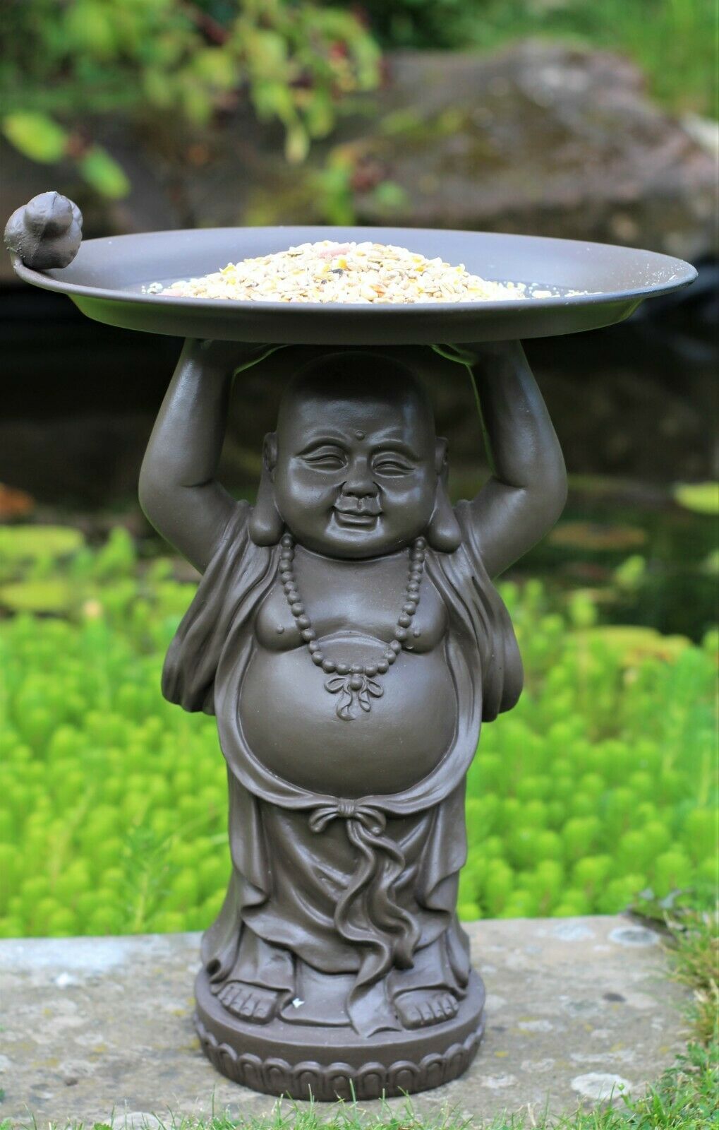 bird bath buddha