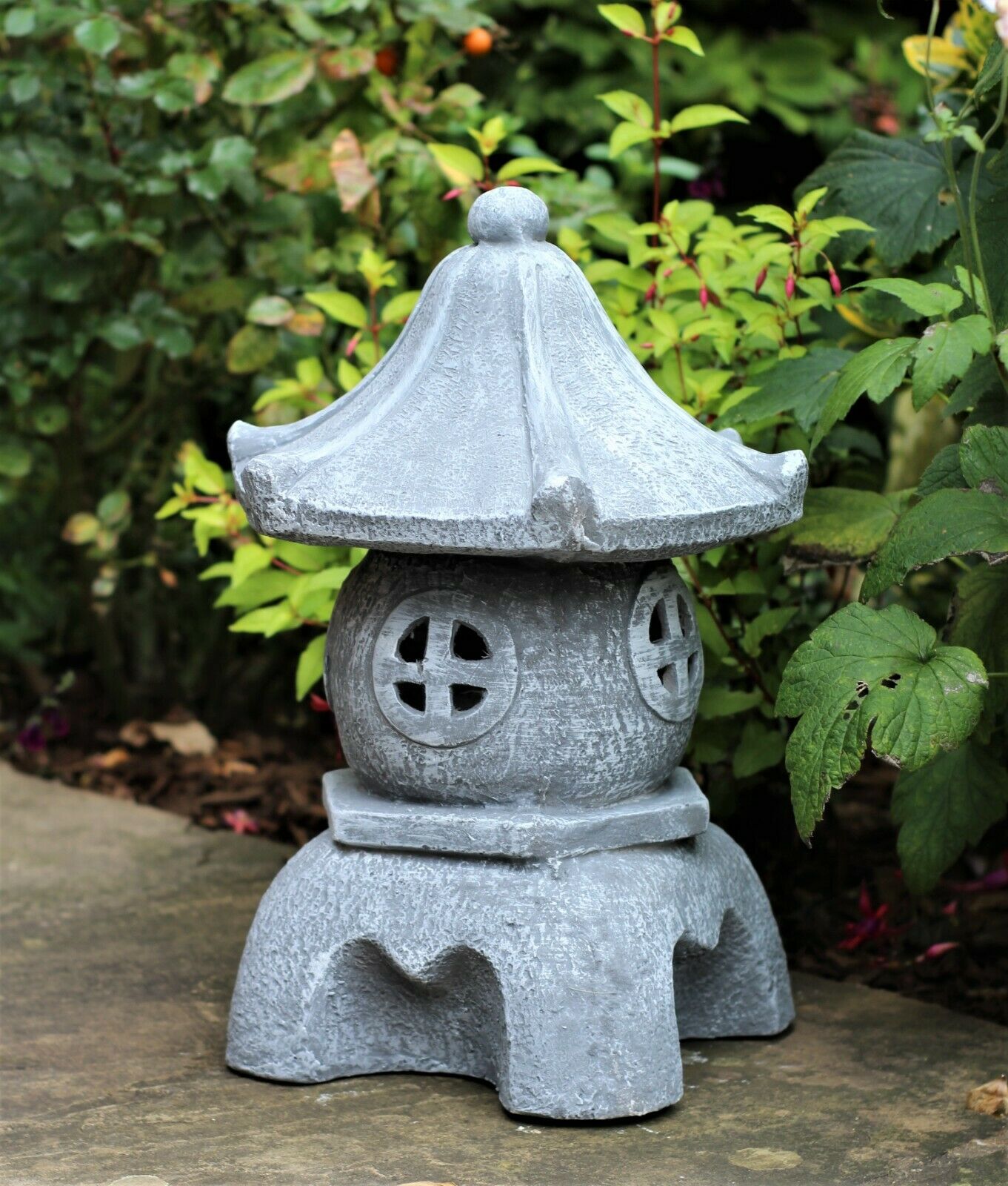 Medium Grey Pagoda Garden Ornament – The Home Hut