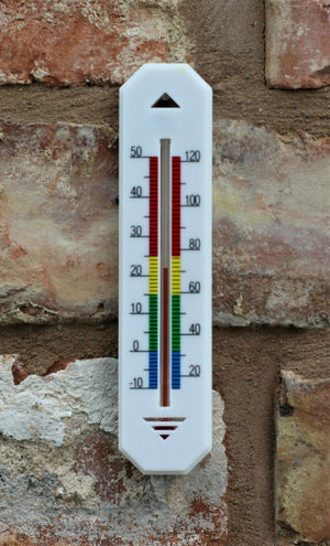 1/2PCS Wall Thermometer Indoor Outdoor Mount Garden Greenhouse Home  Humidity Met