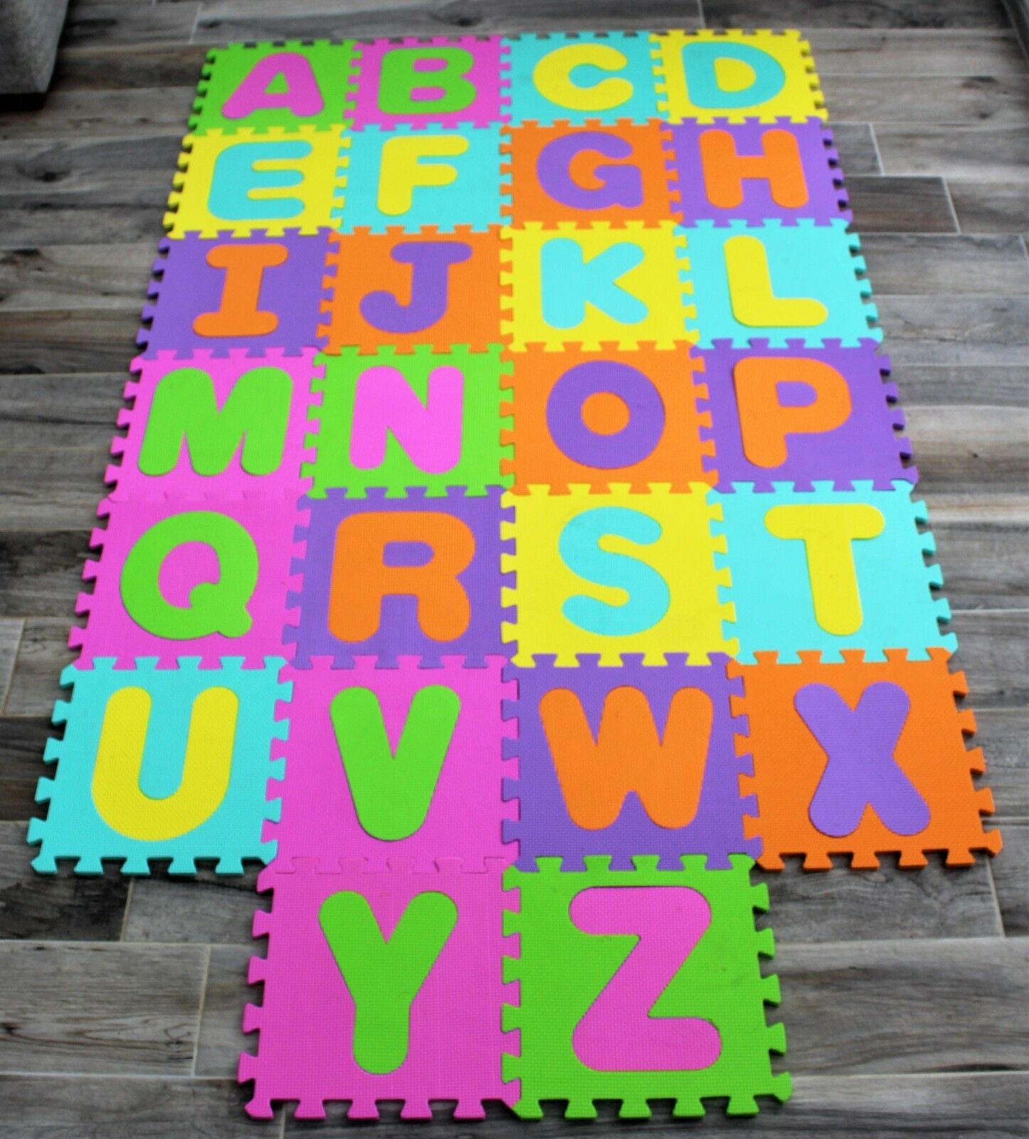 words to spell with alphabet floor mat