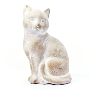 Sleeping Cat Stone Statue