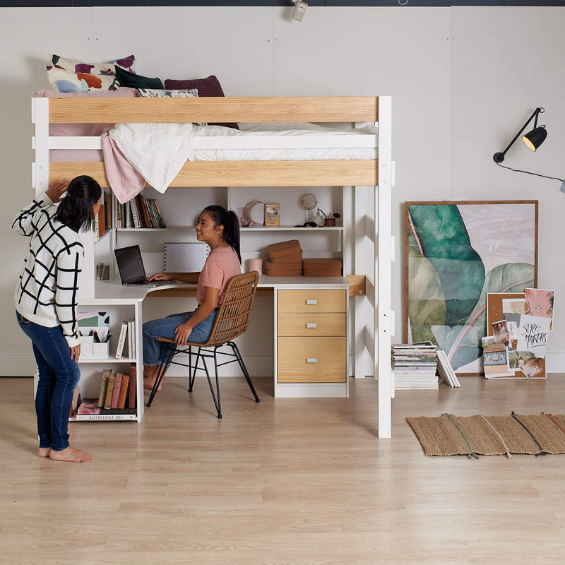 Loft Bed With Corner Desk Sleep And Study Solution Bunkers Com Au