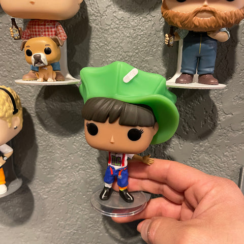 New Pop! Rocks TLC Funko Pops mounted using Floating Shelves for Pops with Base Stand