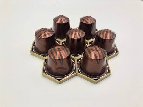 Honeycomb Coffee Pod Holder for Nespresso AND Nespresso Vertuo Pods 