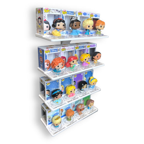 STACKABLE Floating Shelf for Bitty Pop Sets Showcase your whole set, both your figures AND boxes in one convenient plac