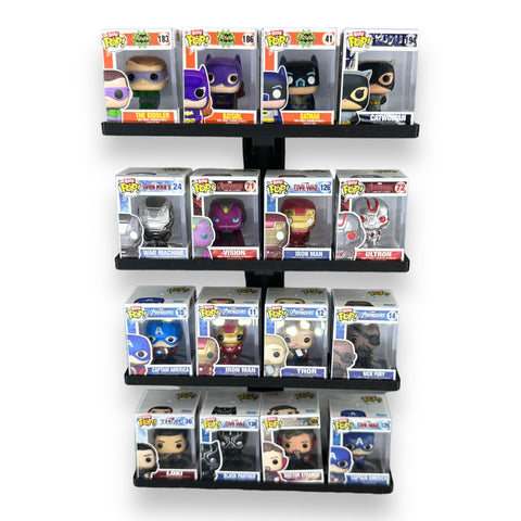 STACKABLE Floating Shelf for Bitty Pop Boxes - Display your Bitty Pops with this easy to use stackable shelf