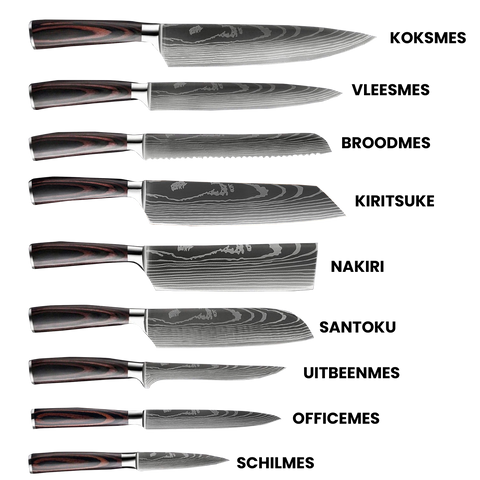 Which knives in a knife set?