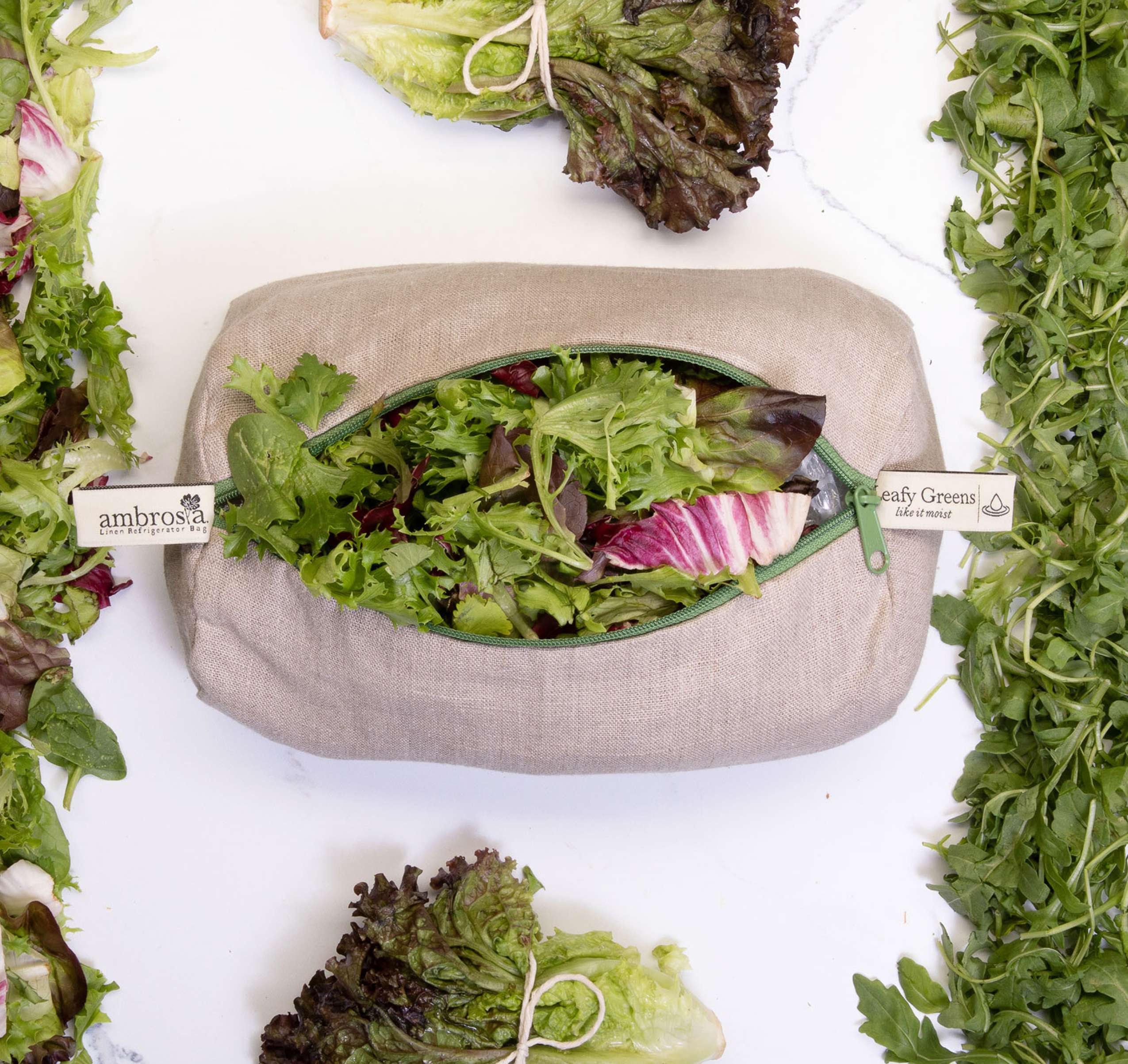 Ambrosia Produce Bags for Leafy Greens