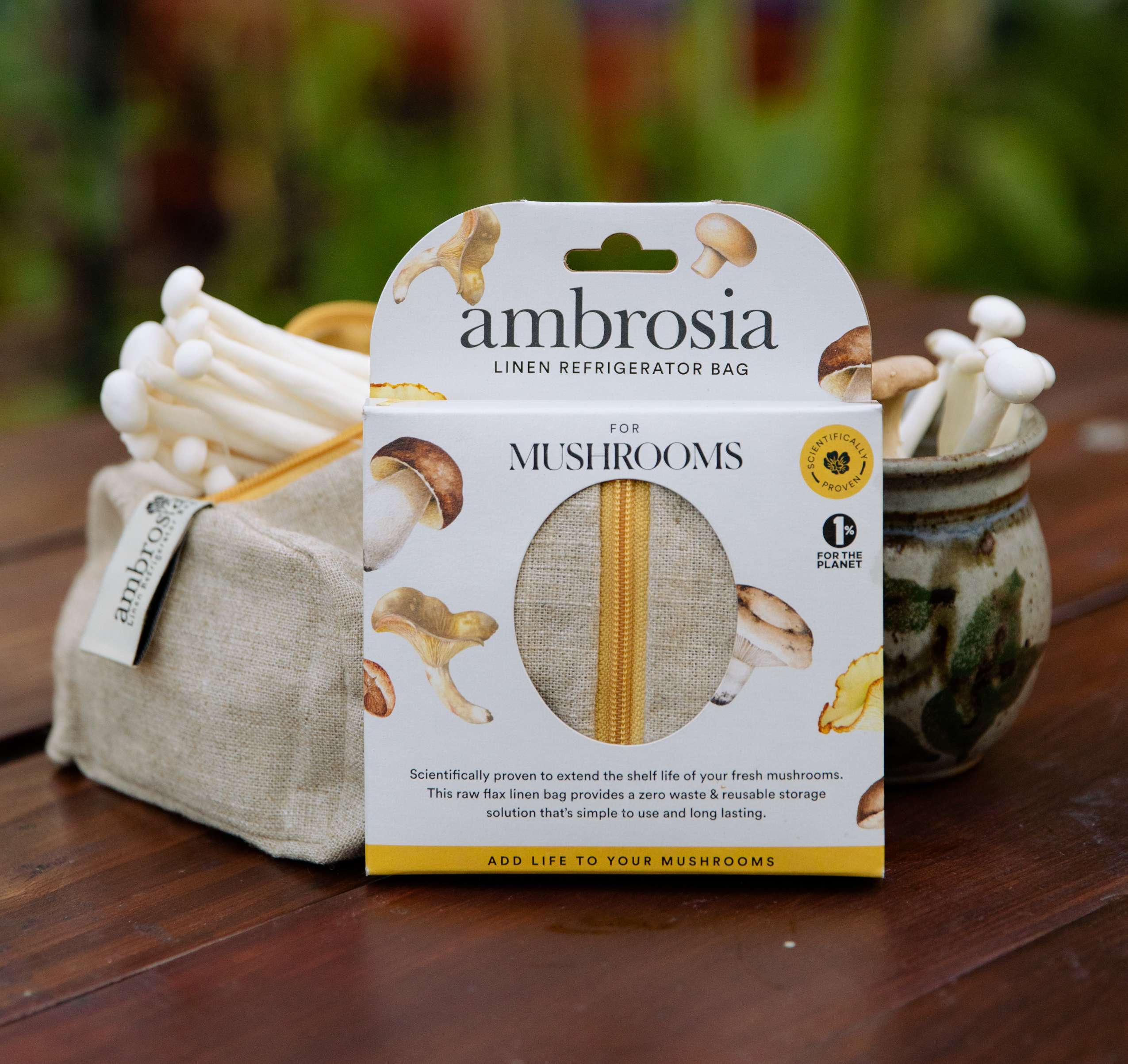 Ambrosia Produce Bags for mushrooms