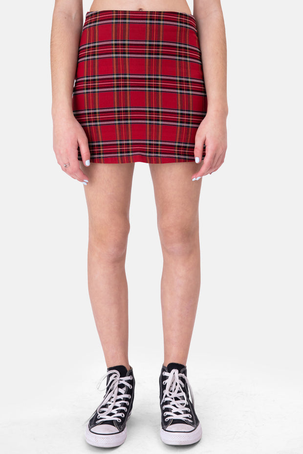 Lola Plaid Mini Skirt – Adika