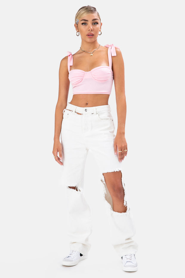 cotton candy crop top