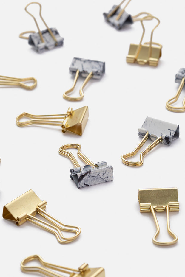 mini gold binder clips