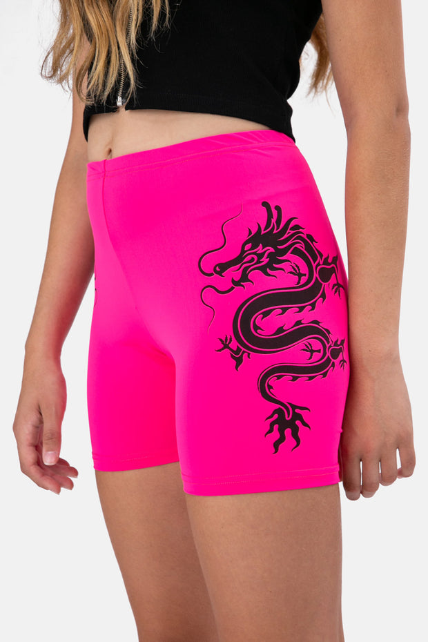 dragon biker shorts