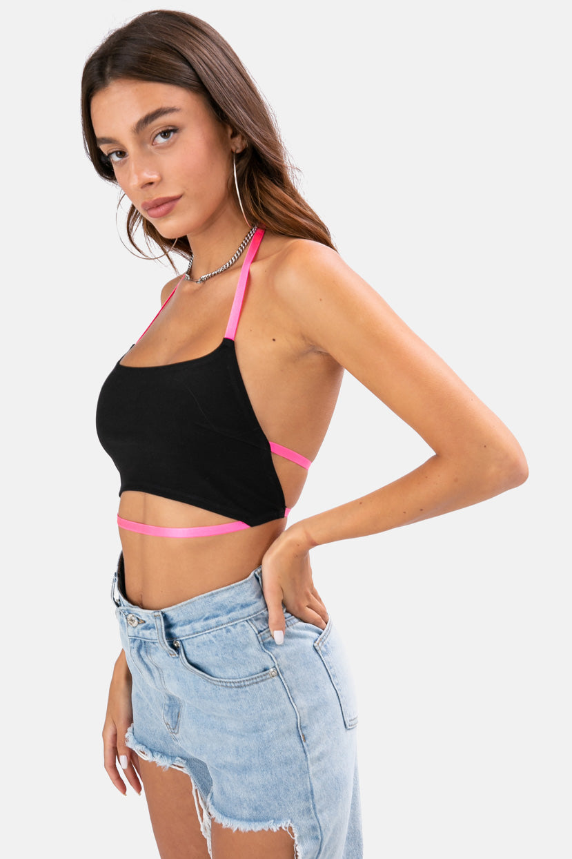 rave long sleeve crop top