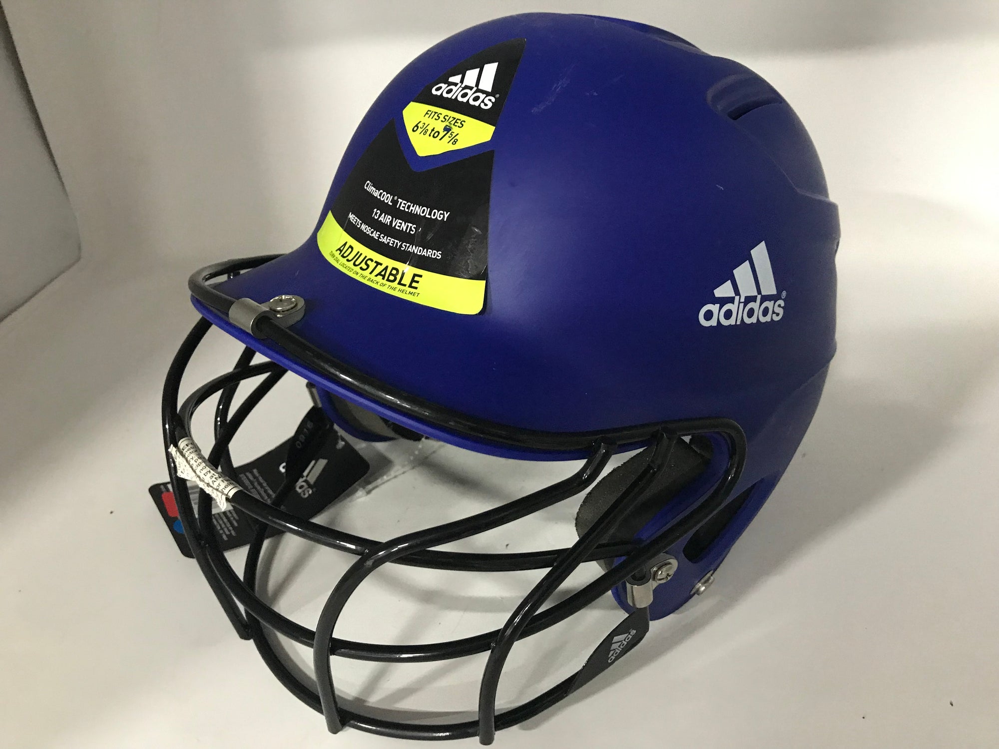 adidas triple stripe batting helmet facemask