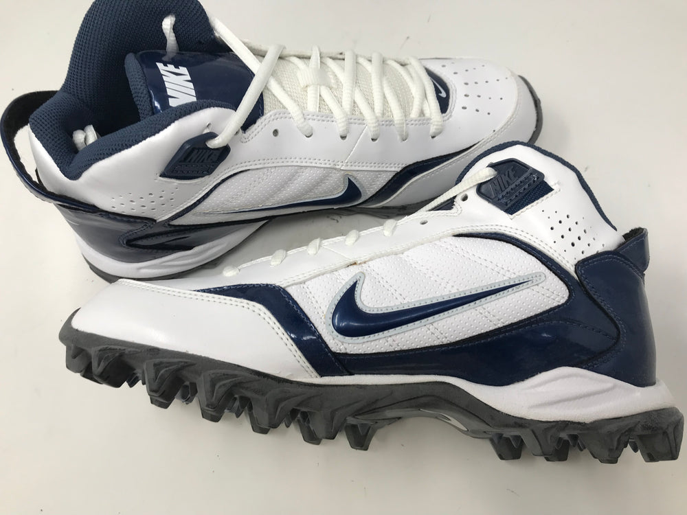 Intuición ángel Perseguir New Nike Land Shark Mid Navy/White Mens 9 Molded Football Cleats –  PremierSports