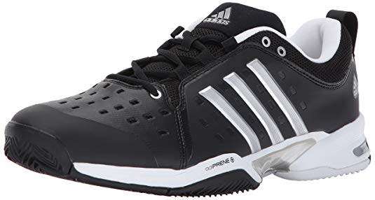 New Adidas Barricade 10.5 Classic Tennis Shoe Black/White – PremierSports
