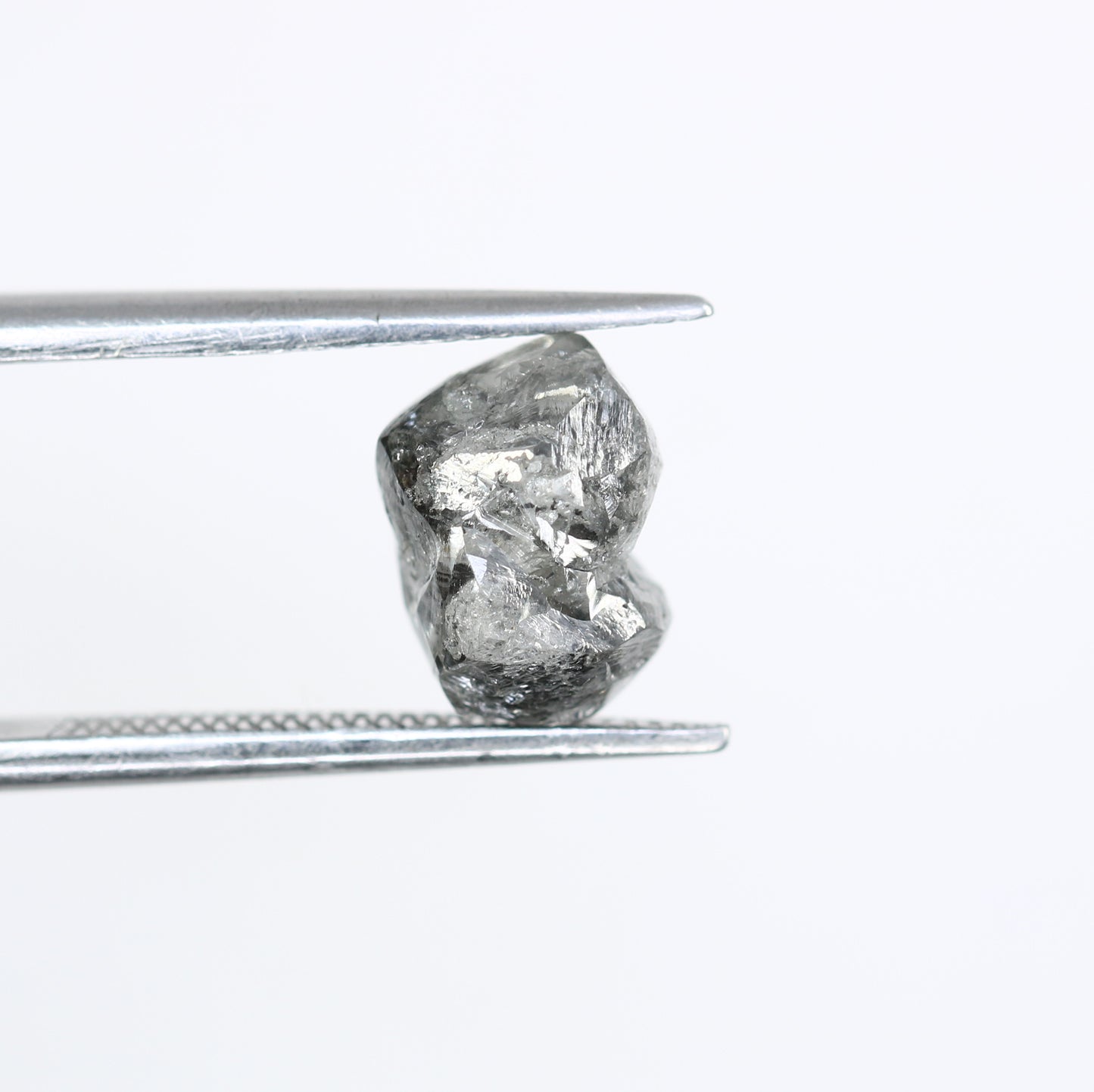 2.78 CT Rough Raw Irregular Cut Salt And Pepper Diamond For Engagement Ring
