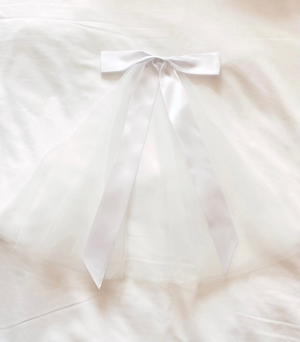 Elastic Ruffles Mermaid Maxi Gown WHITE/ SALMON PINK (S, XL