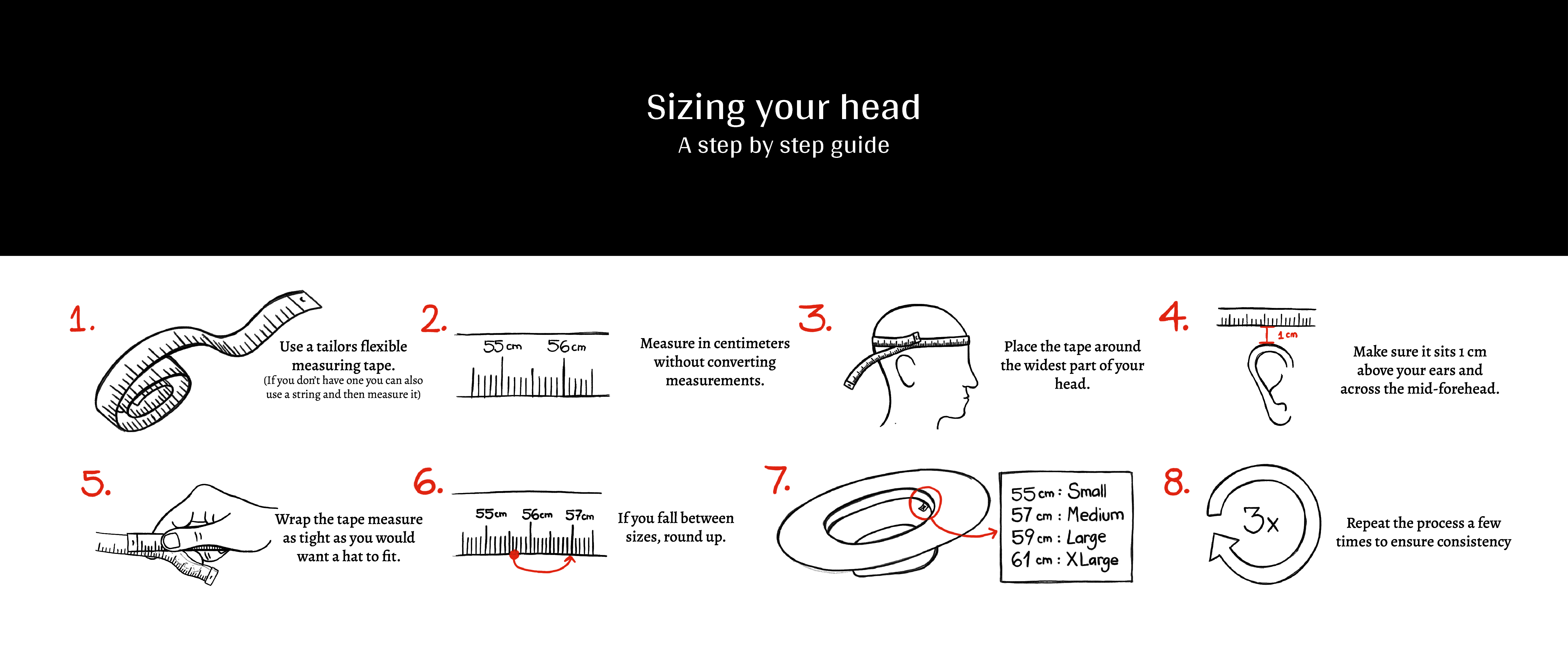 Hats size Guide