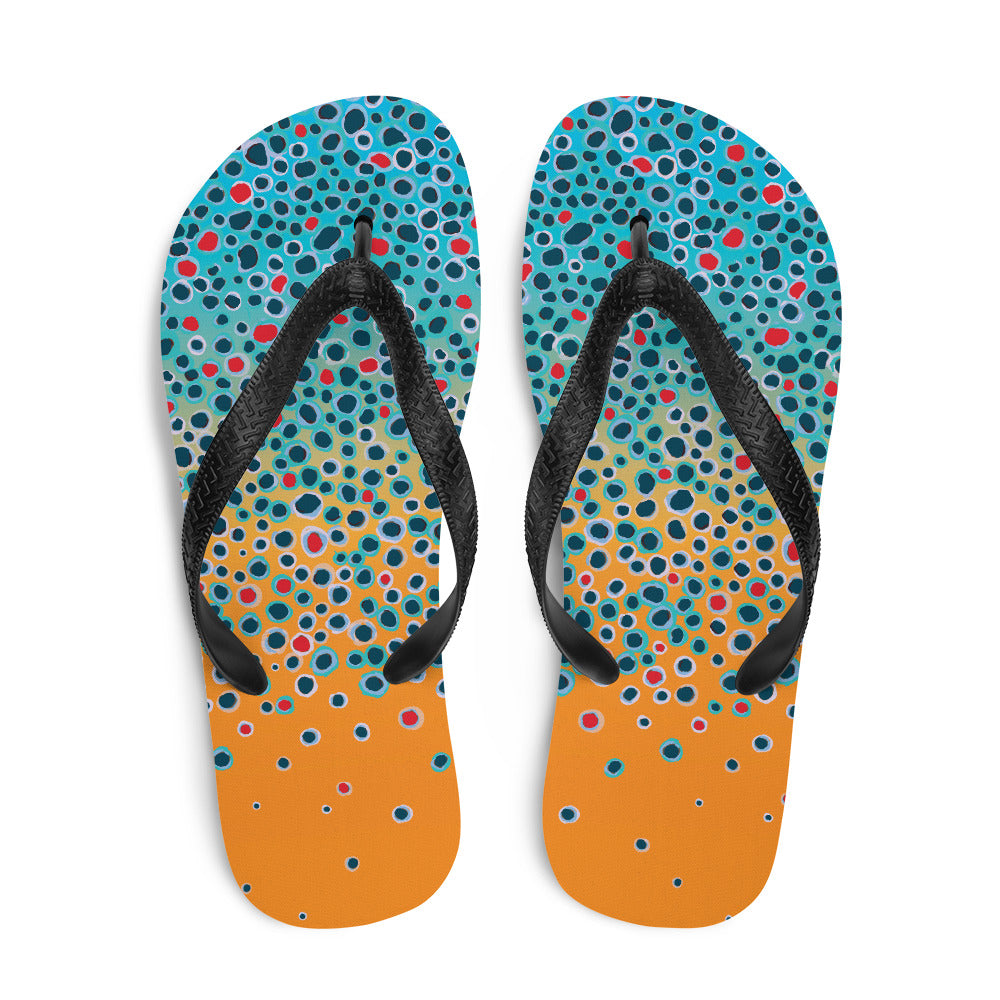 Brown Trout Flip-Flops – Yellow Sally