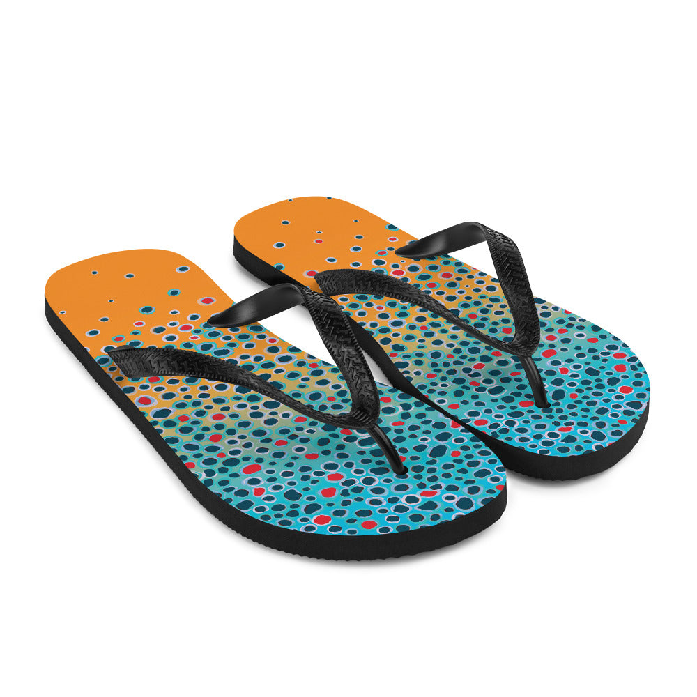 Brown Trout Flip-Flops – Yellow Sally
