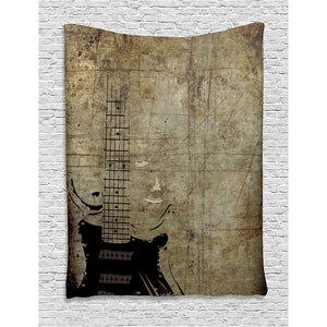 Guitar Posters Tapestries Groovy Guitar Gifts
