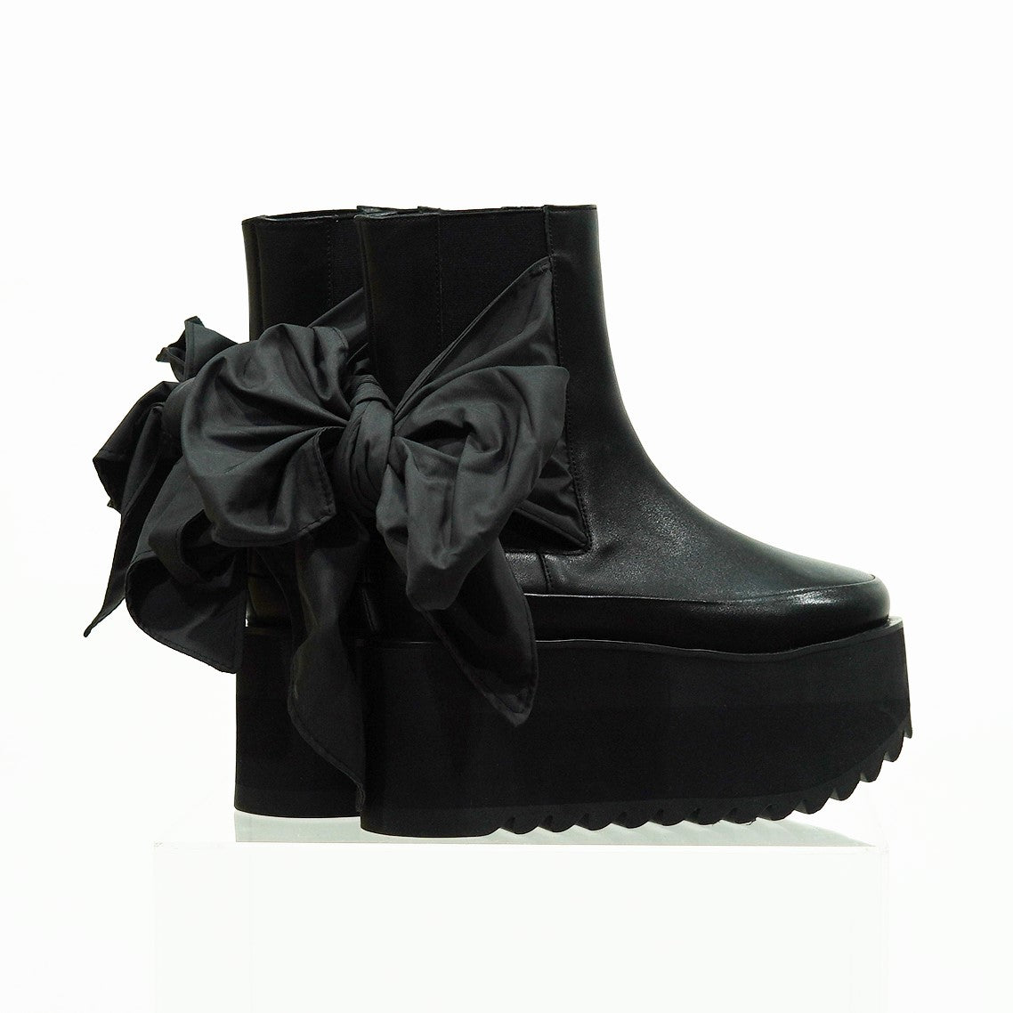 NON TOKYO / RIBBON BOOTS (BLACK) / 〈ノントーキョー〉リボンブーツ (ブラック)