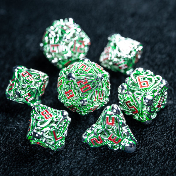 URWizards D&D Dichroic Prism Glass Dice Set YEET & F*CK