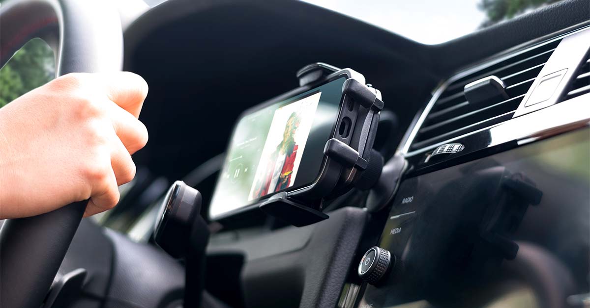 A Magnetic Phone Holder Safe For A Smartphone - car mount | The Mighty Mount ( Magnetic CD phone mount)