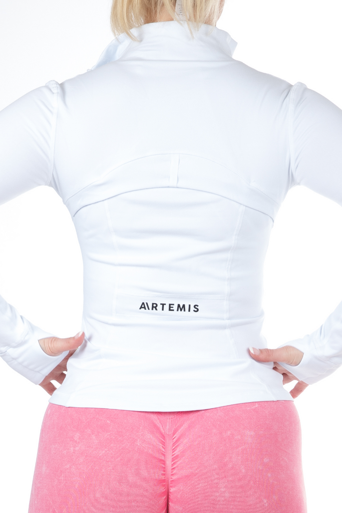 Anna Halter Bra White – Artemis Active