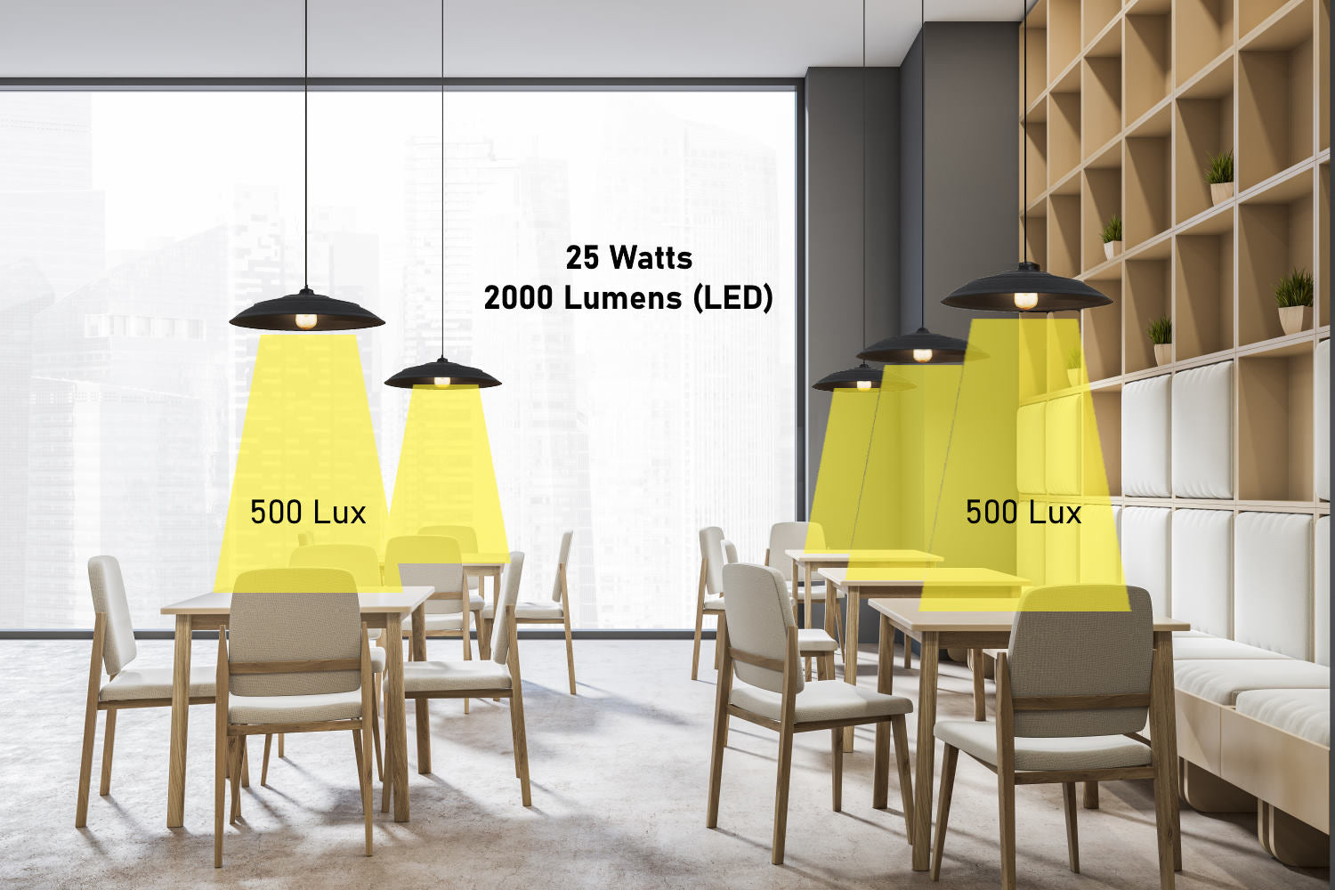 luminaires suspendus restaurant